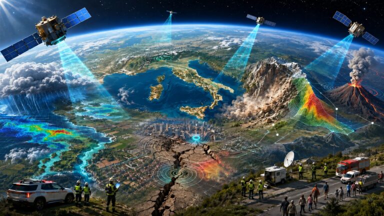 satelliti spazio maltempo terremoti