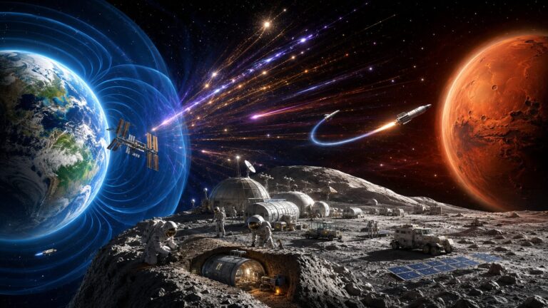 spazio vita marte luna
