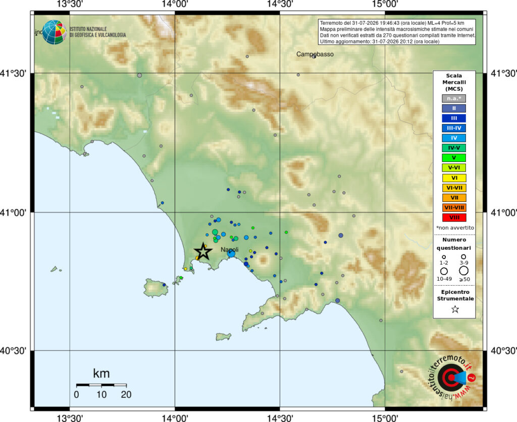 terremoto campi flegrei