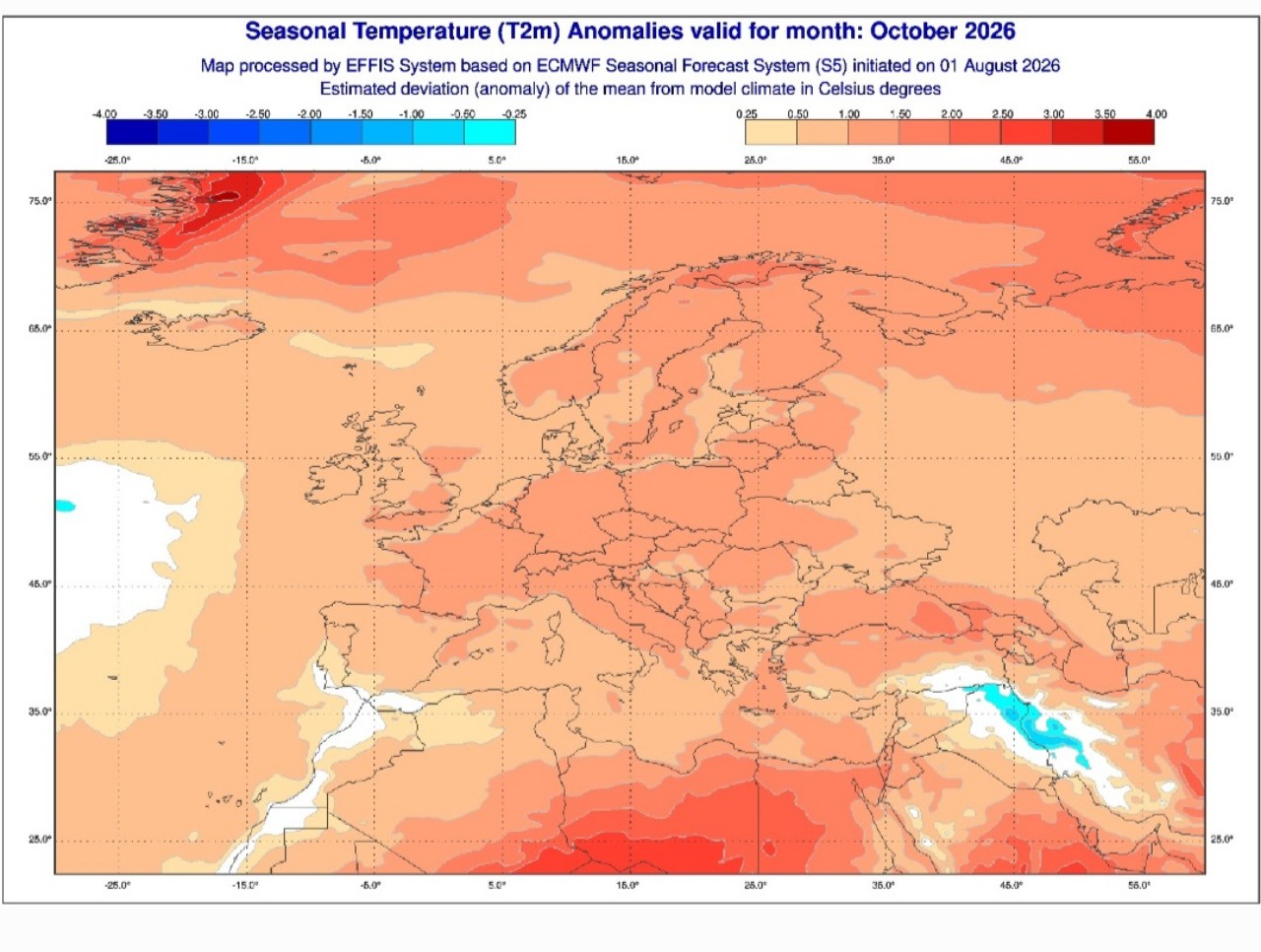 Anomalie termiche ottobre 2026