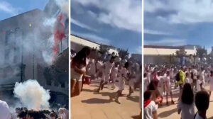 Esplosione fuochi artificio Spagna