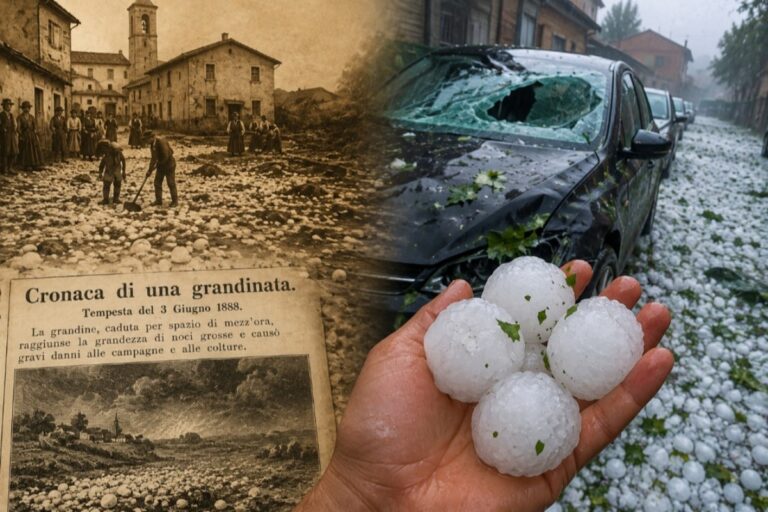Grandine gigante Italia