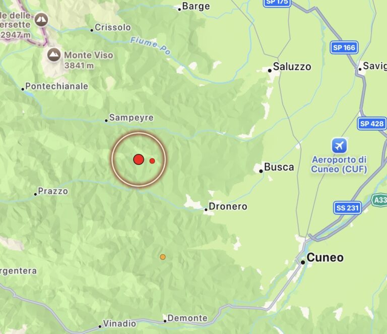 Terremoto Cuneo