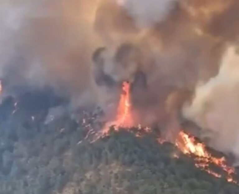 Incendio Aragona Spagna