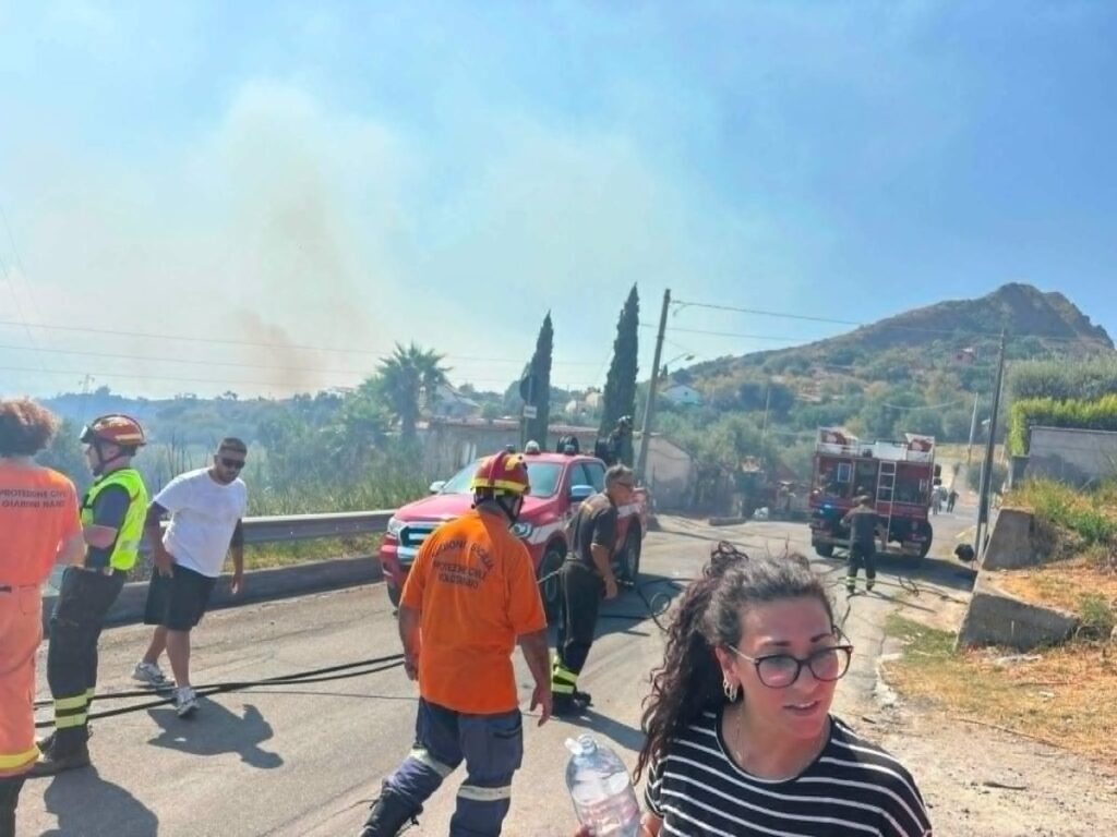 Incendio Taormina