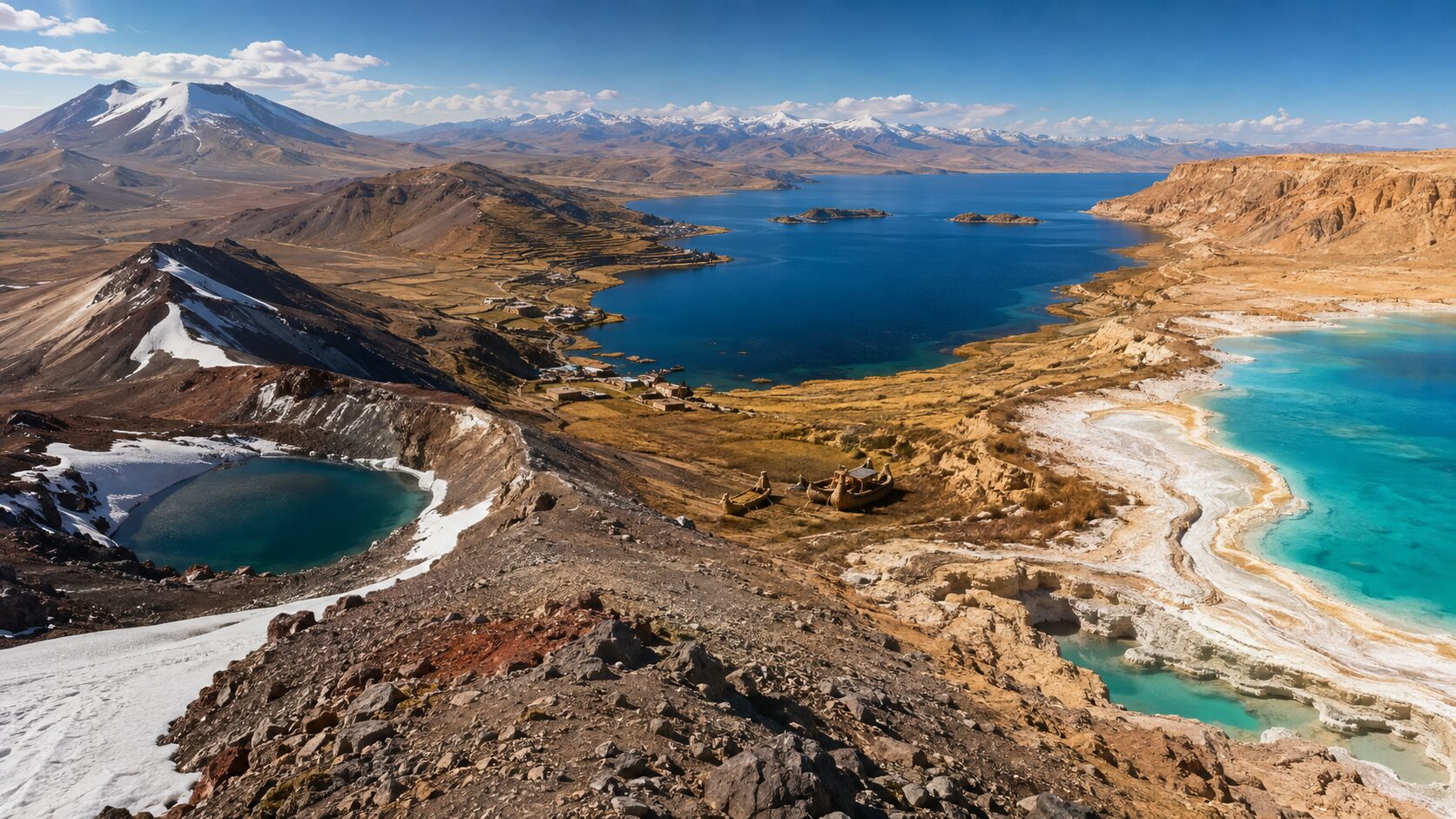 Ojos del Salado, Lago Titicaca e Mar Morto