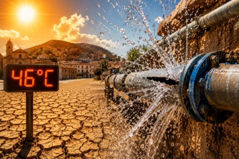 Orani Nuoro 46 gradi tubature