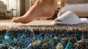 Perché non bisognerebbe mai camminare scalzi sulla moquette dell'hotel