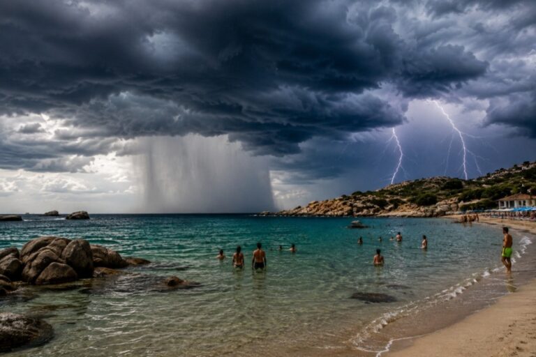 Pericolo fulmini in mare