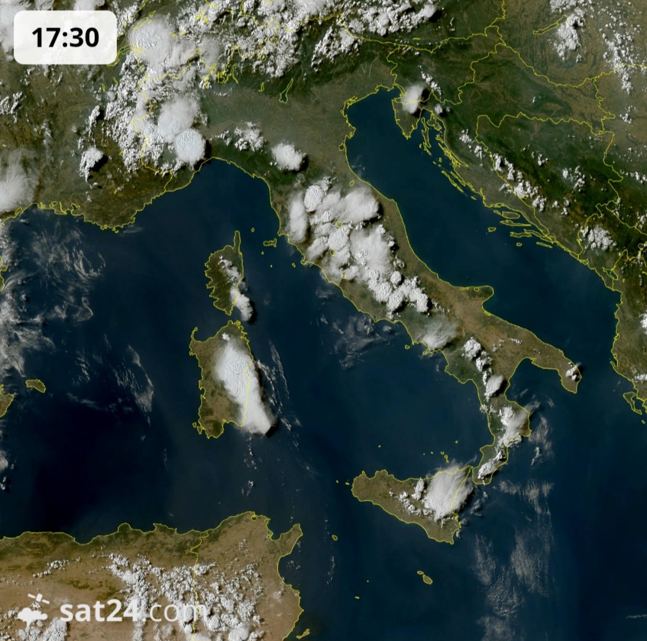 Satellite meteo 3 agosto 