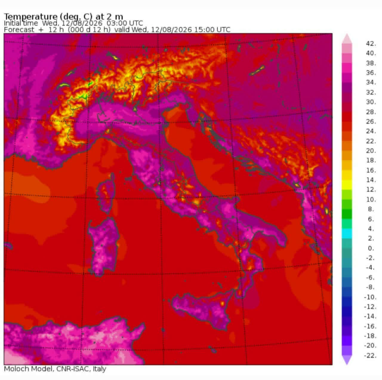Temperature massime