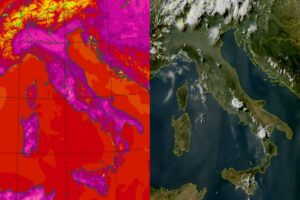 Temperature massime e satellite 1 agosto