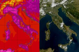 Temperature massime e satellite 10 agosto