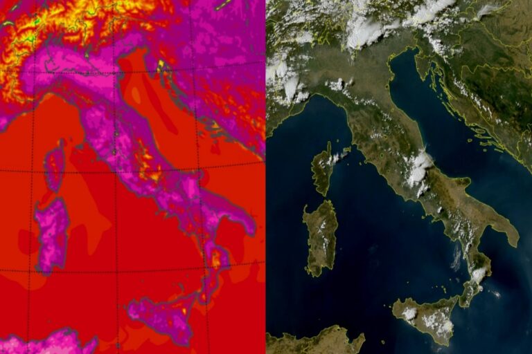 Temperature massime e satellite 10 agosto