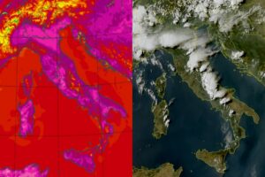Temperature massime e satellite 11 agosto
