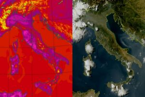 Temperature massime e satellite 14 agosto