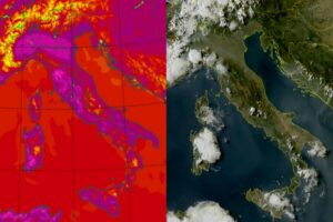 Temperature massime e satellite 15 agosto