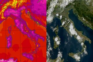 Temperature massime e satellite 2 agosto