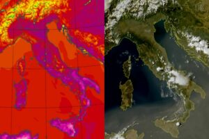Temperature massime e satellite 30 agosto