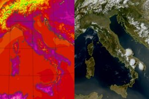 Temperature massime e satellite 31 agosto