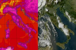 Temperature massime e satellite 4 agosto