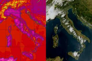 Temperature massime e satellite 9 agosto