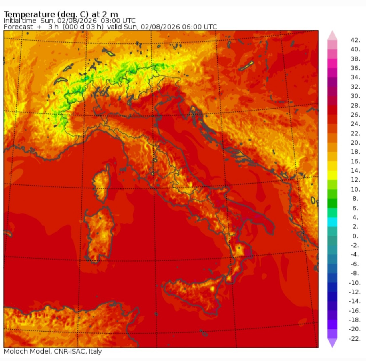Temperature minime 2 agosto