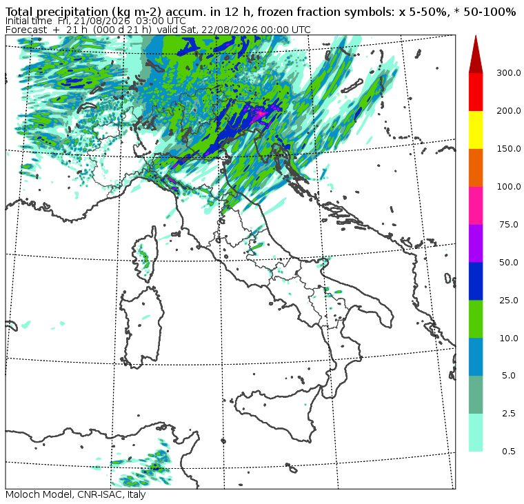 allerta meteo 21 agosto sera