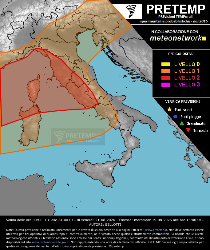 allerta meteo 21 agosto
