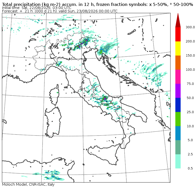 allerta meteo 22 agosto 2026