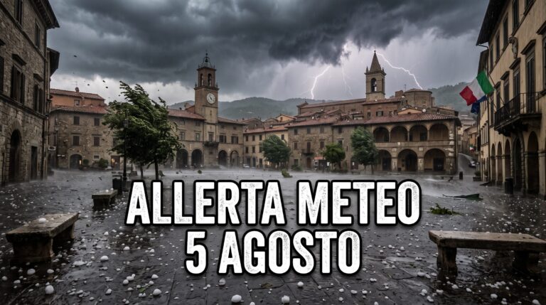 allerta meteo 5 agosto 2026