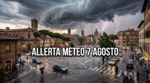 allerta meteo domani venerdì 7 agosto aeronautica militare