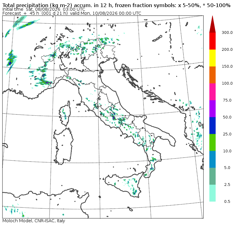 allerta meteo domenica 9 agosto sera