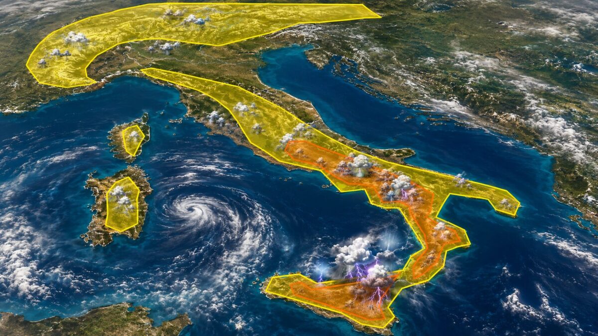 Allerta Meteo, il bollettino per Giovedì 13 Agosto: sempre più maltempo,  estate verso il capitombolo. I temporali più forti al Sud, è allarme  arancione