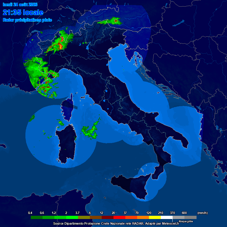 allerta meteo italia notte