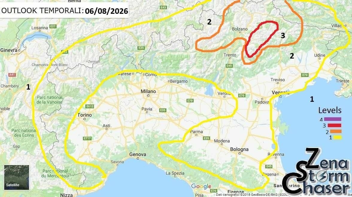 allerta meteo oggi giovedì 6 agosto