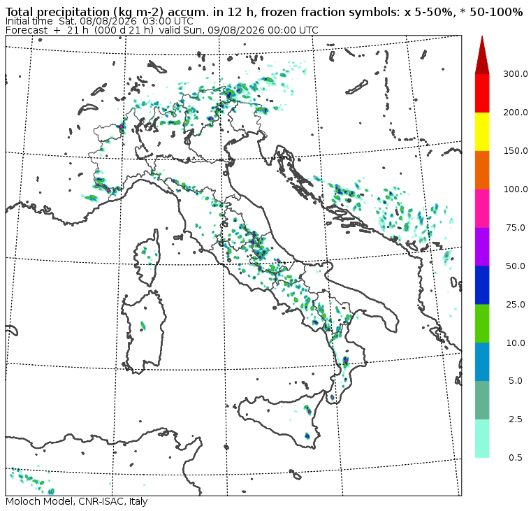 allerta meteo sabato 8 agosto pomeriggio sera