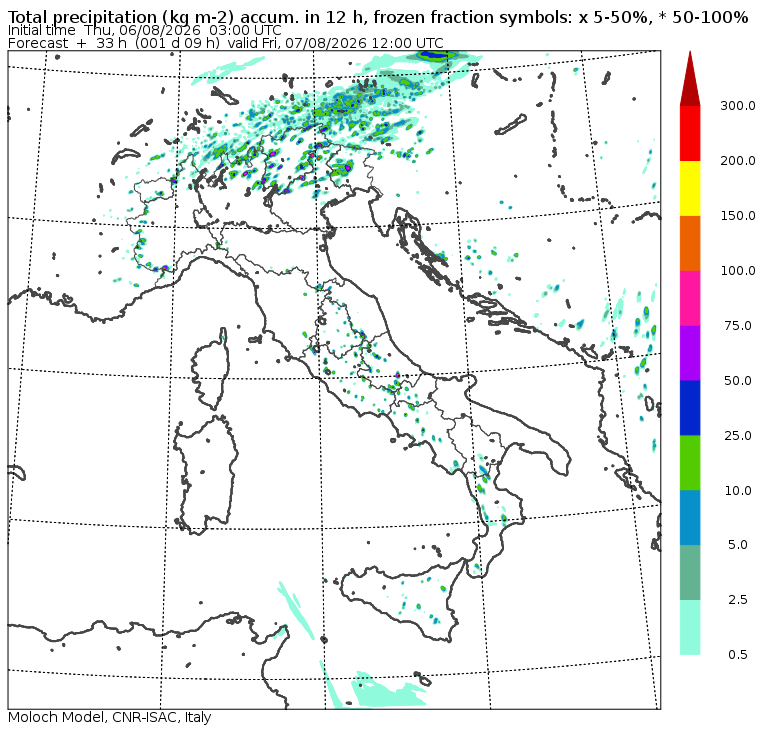 allerta meteo venerdì 7 agosto mattina