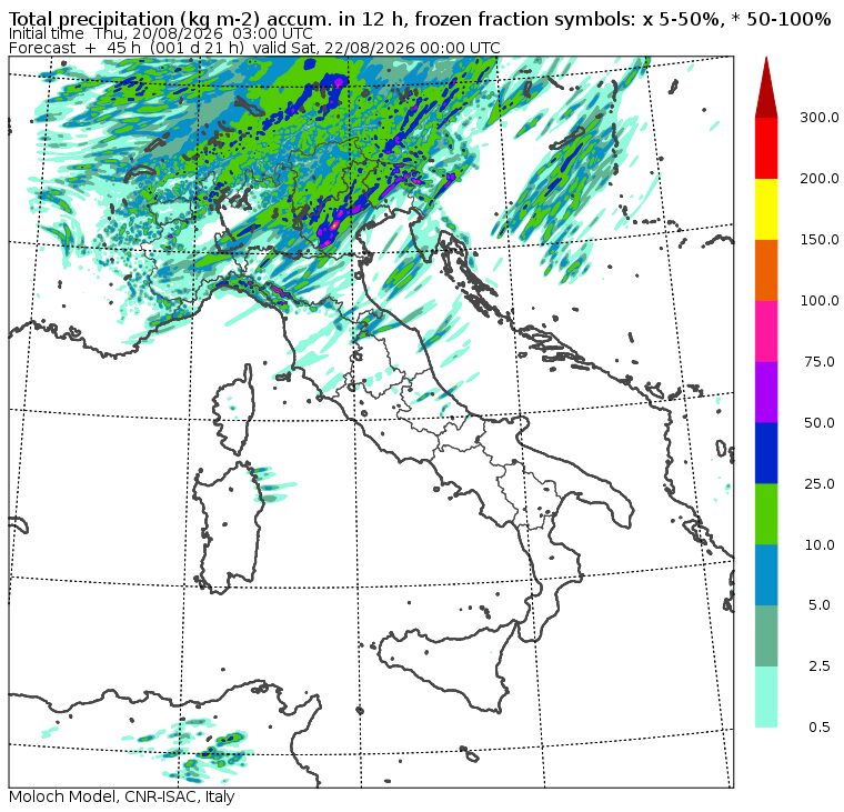 allerta meteo venerdì sera MOLOCH