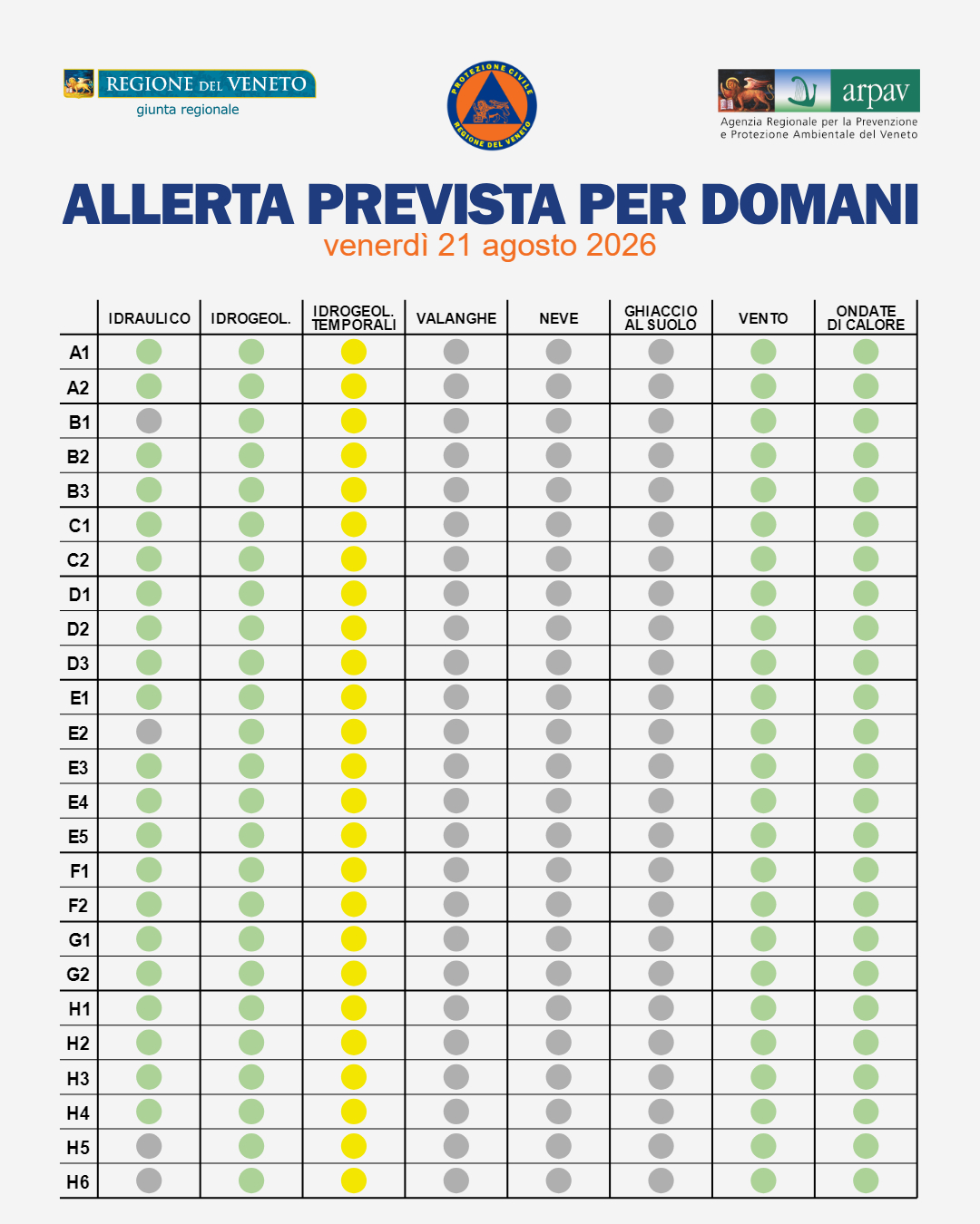 allerta meteo veneto 21 agosto
