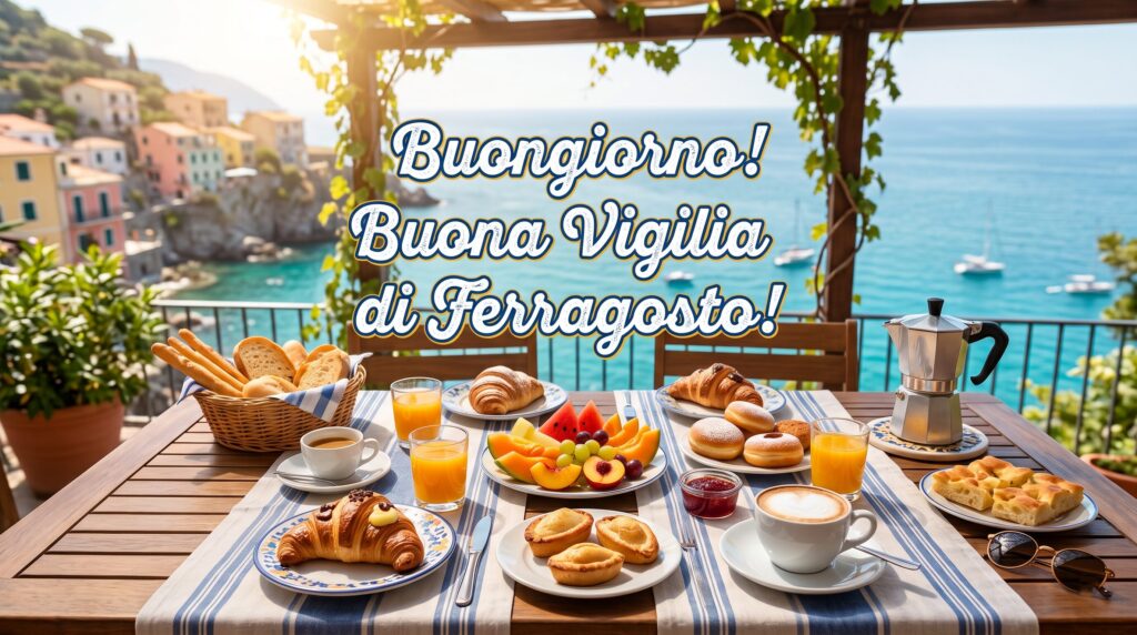 buongiorno buona vigilia di ferragosto 2026 immagini frasi nuove originali