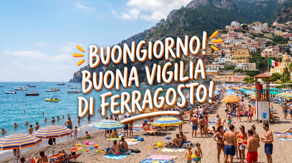 buongiorno buona vigilia di ferragosto 2026 immagini frasi nuove originali