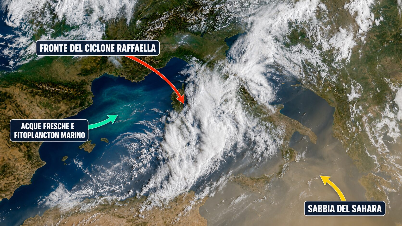 ciclone raffaella spazio