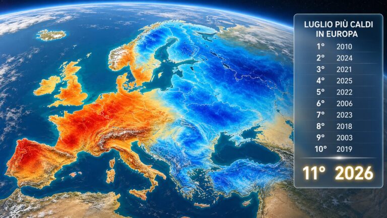 clima luglio dati europa