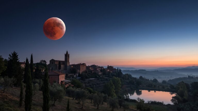 eclissi luna rossa italia