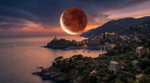 eclissi luna rossa italia