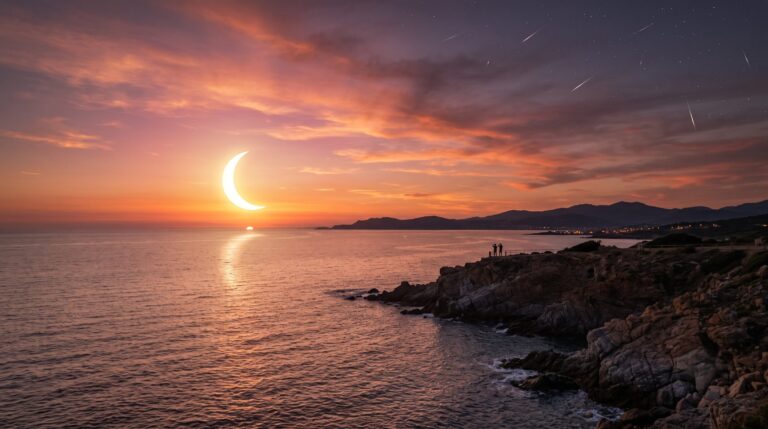 eclissi solare tramonto italia