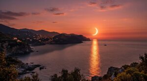 eclissi solare tramonto italia europa