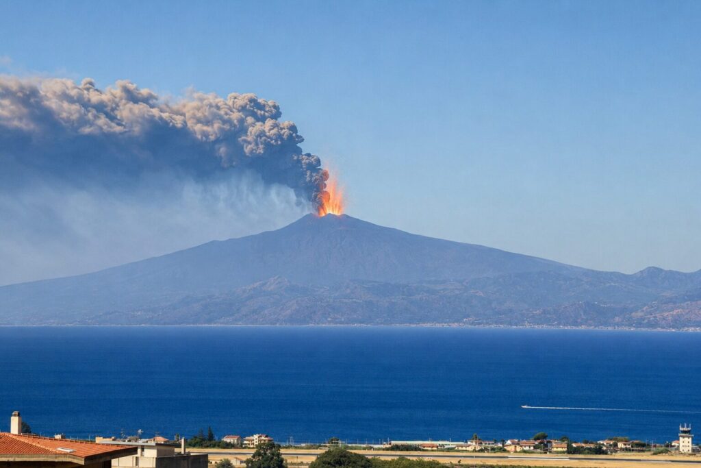eruzione etna reggio calabria 17 agosto 2026