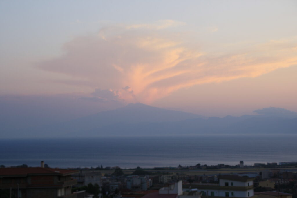 etna eruzione temporale sicilia